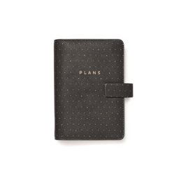 FILOFAX Kalendárium, gyűrűs, betétlapokkal, personal méret, FILOFAX "Moonlight", fekete