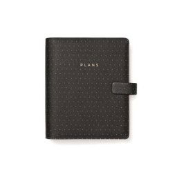 FILOFAX Kalendárium, gyűrűs, betétlapokkal, A5, FILOFAX "Moonlight", fekete