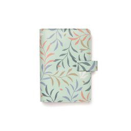 FILOFAX Kalendárium, gyűrűs, betétlapokkal, personal méret, FILOFAX "Botanical", menta
