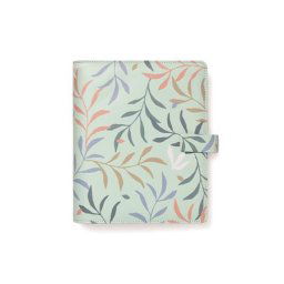 FILOFAX Kalendárium, gyűrűs, betétlapokkal, A5, FILOFAX "Botanical", menta