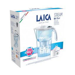 Laica Stream Line vízszűrő kancsó fehér + bi-flux Mg active szűrőbetét 1x