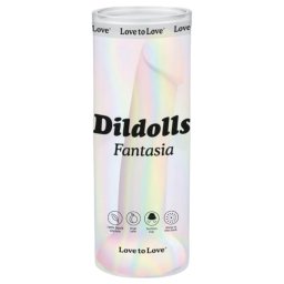 Dildolls Fantasia - tapadókorongos szilikon dildó (csíkos)