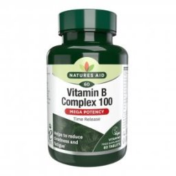 Natures Aid B-vitamin Complex 100 Mega Potency tabletta - 60db