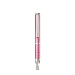 ZEBRA Golyóstoll, 0,24 mm, teleszkópos, metálpink tolltest, ZEBRA "SL-F1", kék