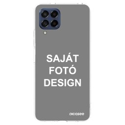 Átlátszó szilikon tok az alábbi mobiltelefonokra Samsung Galaxy M53 5G - Saját fotó/motívum