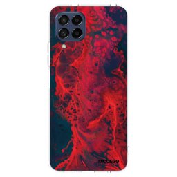 Átlátszó szilikon tok az alábbi mobiltelefonokra Samsung Galaxy M53 5G - Organic red