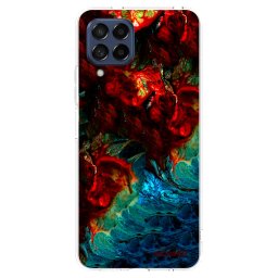 Átlátszó szilikon tok az alábbi mobiltelefonokra Samsung Galaxy M53 5G - Universe