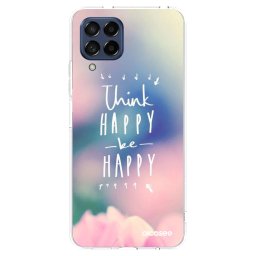 Átlátszó szilikon tok az alábbi mobiltelefonokra Samsung Galaxy M53 5G - Think happy be happy