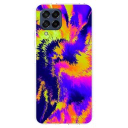 Átlátszó szilikon tok az alábbi mobiltelefonokra Samsung Galaxy M53 5G - Burn