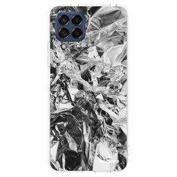 Átlátszó szilikon tok az alábbi mobiltelefonokra Samsung Galaxy M53 5G - Chrome
