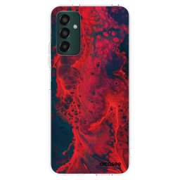 Átlátszó szilikon tok az alábbi mobiltelefonokra Samsung Galaxy M13 M135F - Organic red