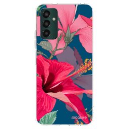 Átlátszó szilikon tok az alábbi mobiltelefonokra Samsung Galaxy M13 M135F - Hibiscus