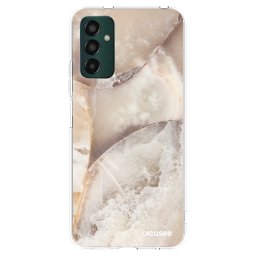 Átlátszó szilikon tok az alábbi mobiltelefonokra Samsung Galaxy M13 M135F - Cream marble