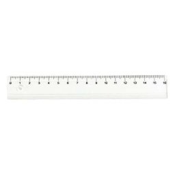 Vonalzó 16 cm tolltartóba