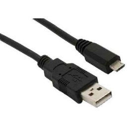 Informatikai adatátviteli és mobiltelefon töltő kábel, USB A dugó - micro USB dugó 5pólusú ew04834