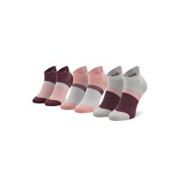 Asics 3 pár unisex bokazokni Color Block Ankle 3033B560 Rózsaszín