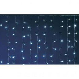 LED-es fényfüggöny, 2x2 m / 400 LED, sorolható, hidegfehér