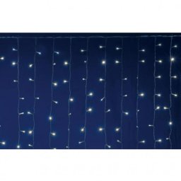 LED-es fényfüggöny, 2x2 m / 400 LED, sorolható, melegfehér