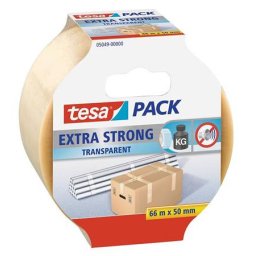 TESA Csomagolószalag, 50 mm x 66 m, TESA "Extra Strong", átlátszó