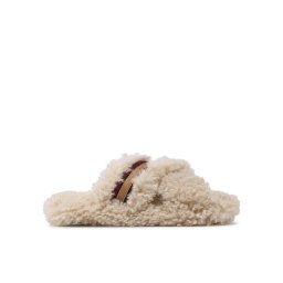 Tommy Hilfiger Papucs Sherpa Fur Home Slippers Strap FW0FW06576 Bézs