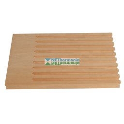 WOODEN BAKY vágódeszka: vágóráccsal és morzsarekesszel, tálalódeszkának is használható, bükkfából készült