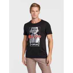 Capslab Póló Dragon Ball Z CL/DBZ4/1/TSC/BUU2 Fekete Regular Fit