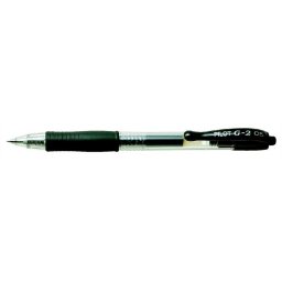 PILOT Zseléstoll, 0,25 mm, nyomógombos, PILOT "G-2", fekete