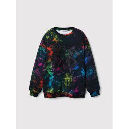 Desigual Pulóver Vesubio 22WBSK07 Fekete Regular Fit