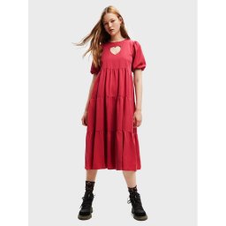 Desigual Hétköznapi ruha Flora 22WWVW30 Piros Regular Fit
