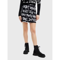 Desigual Ceruzaszoknya Lea 22WWFW07 Fekete Slim Fit