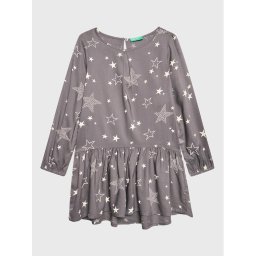 United Colors Of Benetton Hétköznapi ruha 4C0PCV010 Szürke Relaxed Fit
