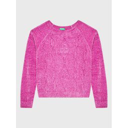 United Colors Of Benetton Sweater 1027C101P Rózsaszín Regular Fit