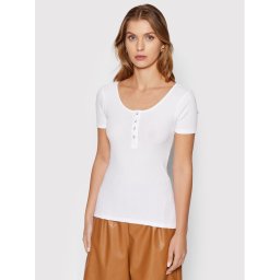Pieces Blúz Kitte 17101439 Fehér Slim Fit