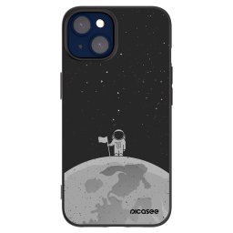 Fekete szilikon tok az alábbi mobiltelefonokra Apple iPhone 14 - Astronaut