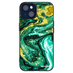 Fekete szilikon tok az alábbi mobiltelefonokra Apple iPhone 14 - Green Gold