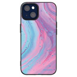 Fekete szilikon tok az alábbi mobiltelefonokra Apple iPhone 14 - Pink liquid