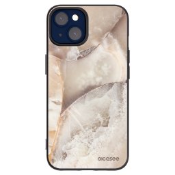Fekete szilikon tok az alábbi mobiltelefonokra Apple iPhone 14 - Cream marble
