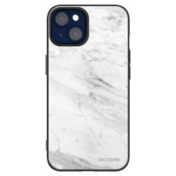 Fekete szilikon tok az alábbi mobiltelefonokra Apple iPhone 14 - White marble