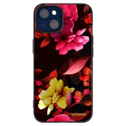 Fekete szilikon tok az alábbi mobiltelefonokra Apple iPhone 14 - Dark Peonny
