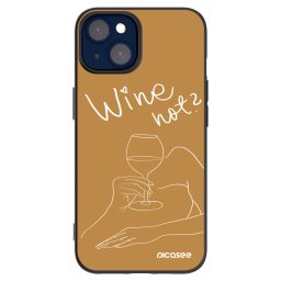 Fekete szilikon tok az alábbi mobiltelefonokra Apple iPhone 14 - Wine not