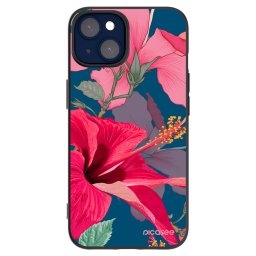 Fekete szilikon tok az alábbi mobiltelefonokra Apple iPhone 14 - Hibiscus