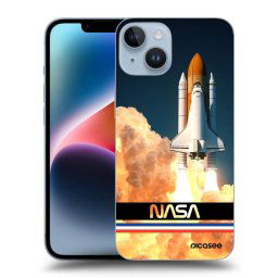 Fekete szilikon tok az alábbi mobiltelefonokra Apple iPhone 14 - Space Shuttle