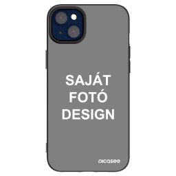 Fekete szilikon tok az alábbi mobiltelefonokra Apple iPhone 14 Plus - Saját fotó/motívum
