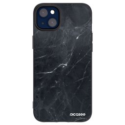 Fekete szilikon tok az alábbi mobiltelefonokra Apple iPhone 14 Plus - Black marble