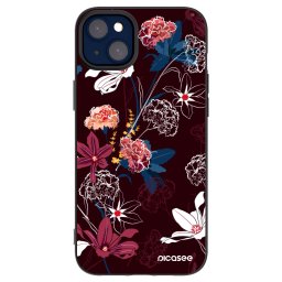 Fekete szilikon tok az alábbi mobiltelefonokra Apple iPhone 14 Plus - Dark Meadow