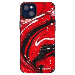 Fekete szilikon tok az alábbi mobiltelefonokra Apple iPhone 14 Plus - Red black