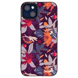 Fekete szilikon tok az alábbi mobiltelefonokra Apple iPhone 14 Plus - Purple Leaf