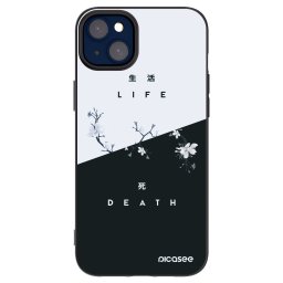 Fekete szilikon tok az alábbi mobiltelefonokra Apple iPhone 14 Plus - Life - Death