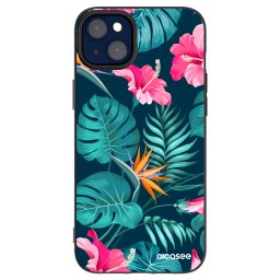 Fekete szilikon tok az alábbi mobiltelefonokra Apple iPhone 14 Plus - Pink Monstera