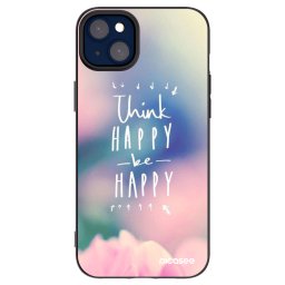 Fekete szilikon tok az alábbi mobiltelefonokra Apple iPhone 14 Plus - Think happy be happy